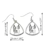 American Staffordshire Terrier, Amstaff, Am staff, Staff - boucles d'oreilles avec chien, boucles d'oreilles pendantes avec photo, bijoux personnalisés avec impression de la marque Art-Dog