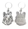 French Bulldog, Frenchie I - Silver-plated dog pendant, handbag decoration, backpack pendant by Art-Dog brand