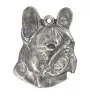 Französische Bulldogge I - Versilberte Hund Anhänger, Handtasche Dekoration, Rucksack-Anhänger von Art-Dog Marke