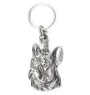Buldog francuski II brelok do kluczy posrebrzany Art-Dog