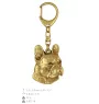 French Bulldog, Frenchie I - Gilded key ring with dog, handbag decoration, luxury accessory by Art-Dog brand