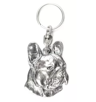 French Bulldog, Frenchie I - Silver-plated pendant with a dog in a decorative box, handbag decoration, backpack pendant by Art-Dog brand