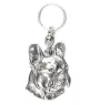 Bouledogue français I - Pendentif argenté avec un chien dans une boîte décorative, décoration de sac à main, pendentif de sac à dos par la marque Art-Dog
