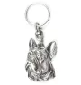 Bouledogue français II - Pendentif argenté avec un chien dans une boîte décorative, décoration de sac à main, pendentif de sac à dos par la marque Art-Dog
