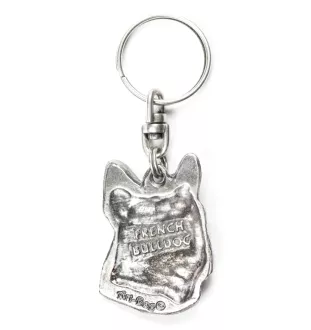 French Bulldog, Frenchie II - Silver-plated pendant with a dog in a decorative box, handbag decoration, backpack pendant by Art-Dog brand