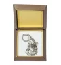 French Bulldog, Frenchie I - Silver-plated key ring with a dog in a gift box, handbag decoration, backpack pendant by Art-Dog brand