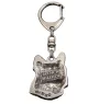 French Bulldog, Frenchie II - Silver-plated key ring with a dog in a gift box, handbag decoration, backpack pendant by Art-Dog brand