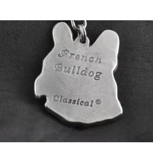 French Bulldog, Frenchie I - Necklace with dog, silver-plated pendant for dog fan, unique jewelry by Art-Dog brand