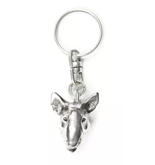 Bulterier brelok do kluczy posrebrzany Art-Dog