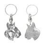 Bull Terrier, Bully III - Silver-plated dog pendant, handbag decoration, backpack pendant by Art-Dog brand