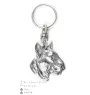 Bull Terrier, Bully III - Silver-plated dog pendant, handbag decoration, backpack pendant by Art-Dog brand