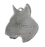 Bull Terrier, Bully III - Silver-plated dog pendant, handbag decoration, backpack pendant by Art-Dog brand