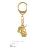 Bull Terrier, Bully I - Gilded key ring with dog, handbag decoration, luxury accessory by Art-Dog brand