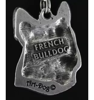 Bouledogue français II - Collier pour chien, bijoux uniques pour les fans de chiens, pendentif vipère unique de la marque Art-Dog