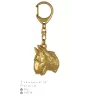 Bull Terrier, Bully II - Gilded key ring with dog, handbag decoration, luxury accessory by Art-Dog brand