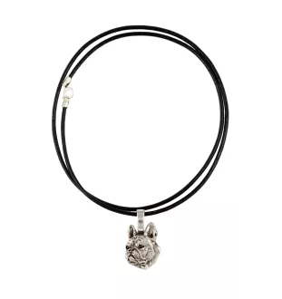 Bouledogue français II - Collier pour chien, pendentif plaqué argent pour l'amoureux des chiens, bijoux subtils par Art-Dog