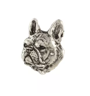 French Bulldog, Frenchie II - Dog necklace, silver-plated pendant for the dog lover, subtle jewellery by Art-Dog