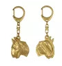 Bull Terrier, Bully II - Gilded key ring with dog in gift box, handbag decoration, luxury accessory by Art-Dog brand