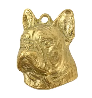 Buldog francuski II naszyjnik pozłocony w pudełku Art-Dog