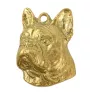 Bouledogue français II - Collier de chien dans une boîte cadeau, pendentif plaqué or pour les fans de chiens, bijoux remarquables par Art-Dog