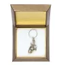 Bull Terrier, Bully I - Silver-plated pendant with a dog in a decorative box, handbag decoration, backpack pendant by Art-Dog brand