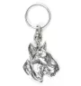 Bull Terrier III - Pendentif argenté avec un chien dans une boîte décorative, décoration de sac à main, pendentif de sac à dos par la marque Art-Dog