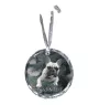 French Bulldog, Frenchie - crystal bauble with a photo, dog photo in crystal, personalized Christmas tree ornament by Art-Dog brand