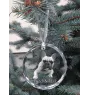 Bouledogue français - boule de Noël en cristal avec une photo, photo de chien dans le cristal, décoration personnalisée pour sapin de Noël de la marque Art-Dog