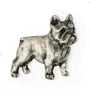 Buldog francuski I pin posrebrzony Art-Dog