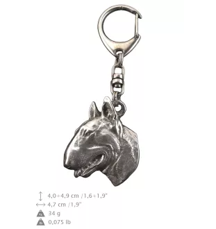 Bulterier brelok w pudełku Art-Dog