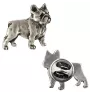 Bouledogue français I - Broche de chien dans un coffret cadeau, épingle élégante, épingle de revers pour la veste de la marque Art-Dog