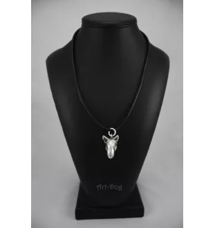 Bull Terrier, Bullterrier I - Halskette mit Hund, versilberter Anhänger für Hundefans, einzigartiger Schmuck der Marke Art-Dog