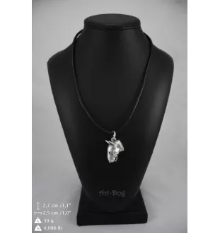 Bull Terrier, Bullterrier I - Halskette mit Hund, versilberter Anhänger für Hundefans, einzigartiger Schmuck der Marke Art-Dog