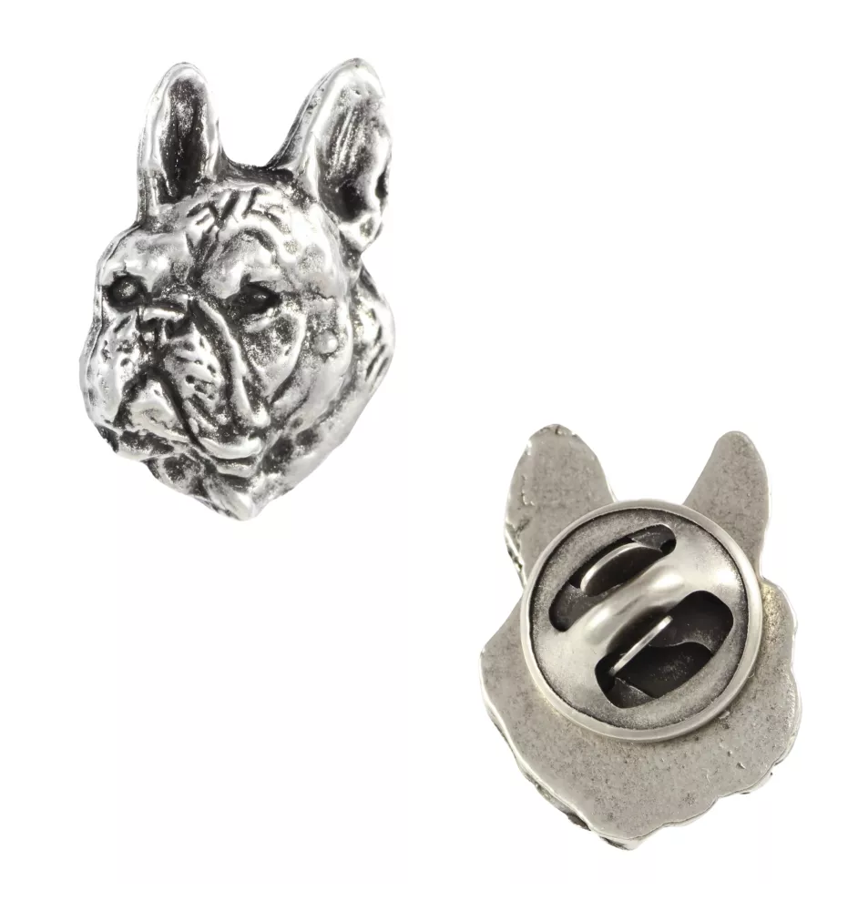 Bouledogue français II - Broche de chien dans un coffret cadeau, épingle élégante, épingle de revers pour la veste de la marque Art-Dog