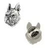Französische Bulldogge II - Hundebrosche in Geschenkbox, elegante Anstecknadel, Reversnadel für Art-Dog Markenjacke