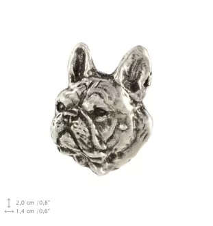 Buldog francuski II pin posrebrzony w pudełku Art-Dog