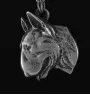 Bull Terrier, Bully II - Necklace with dog, silver-plated pendant for dog fan, unique jewelry by Art-Dog brand