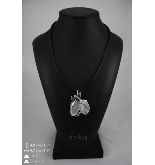 Bull Terrier II - collier avec un chien, pendentif en plaqué argent pour les fans de chiens, bijoux uniques de la marque Art-Dog