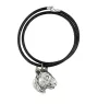 Bull Terrier, Bully III - Necklace with dog, silver-plated pendant for dog fan, unique jewelry by Art-Dog brand