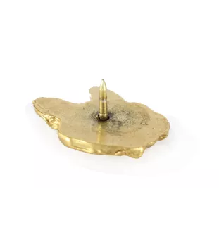 Bouledogue français II - Broche de chien dans une boîte décorative, épingle élégante en plaqué or, épingle de veste de la marque Art-Dog