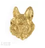 Französische Bulldogge II - Hundebrosche in dekorativer Box, elegante vergoldete Anstecknadel, Jackenbrosche der Marke Art-Dog
