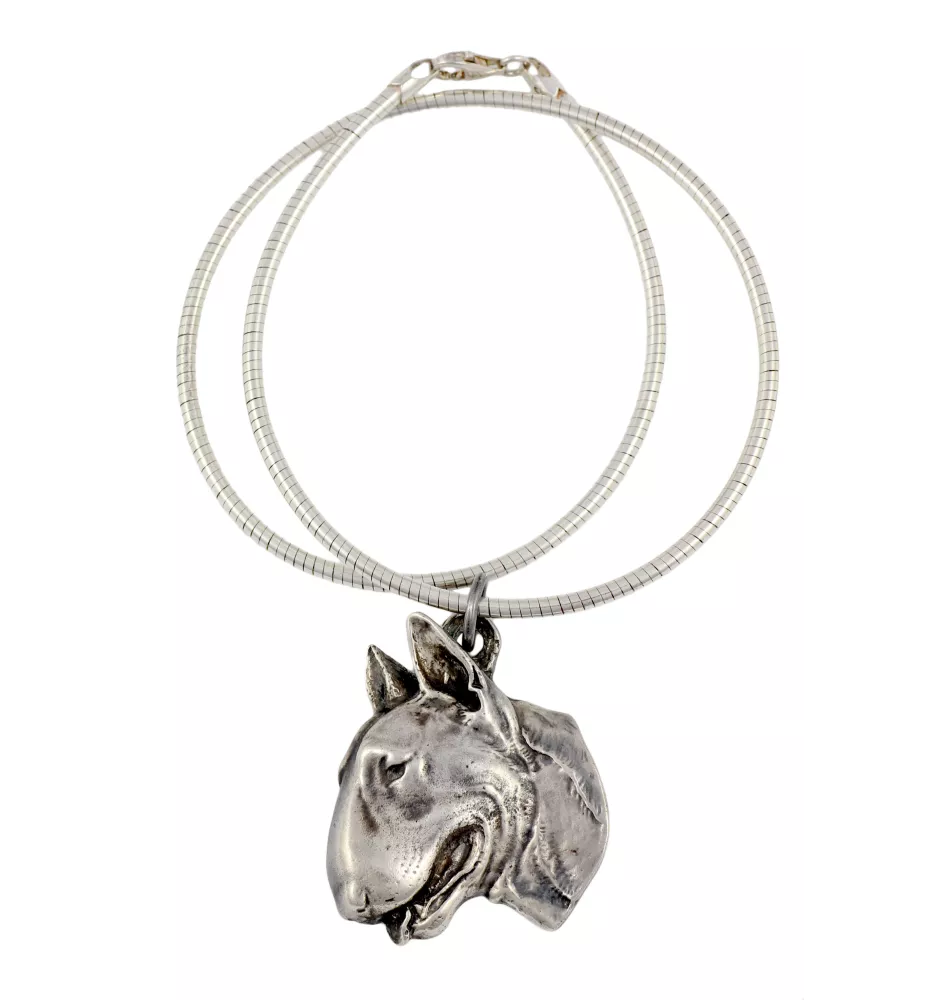 Bull Terrier, Bully II - Dog necklace, unique jewellery for the dog fan, unique adder pendant by Art-Dog brand
