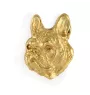 French Bulldog, Frenchie II - gold-plated pin brooch, elegant dog ornament, unique pin by Art-Dog brand