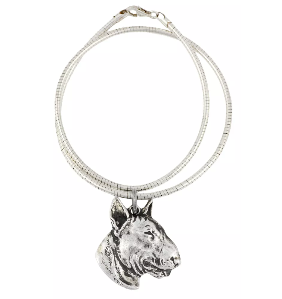 Bull Terrier III - Collier pour chien, bijoux uniques pour les fans de chiens, pendentif vipère unique de la marque Art-Dog