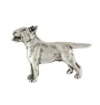 Bull Terrier I - Collier pour chien, pendentif plaqué argent pour l'amoureux des chiens, bijoux subtils par Art-Dog