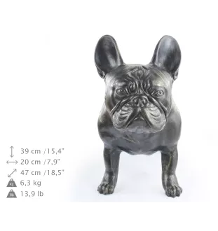 French Bulldog, Frenchie - Life-size dog statue, 1:1 scale figure, statue for the garden by Art-Dog