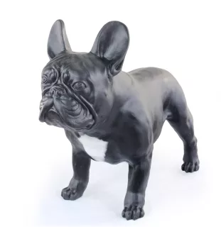 Französische Bulldogge I - Lebensgroße Hundestatue, Figur im Maßstab 1:1, Statue für den Garten von Art-Dog
