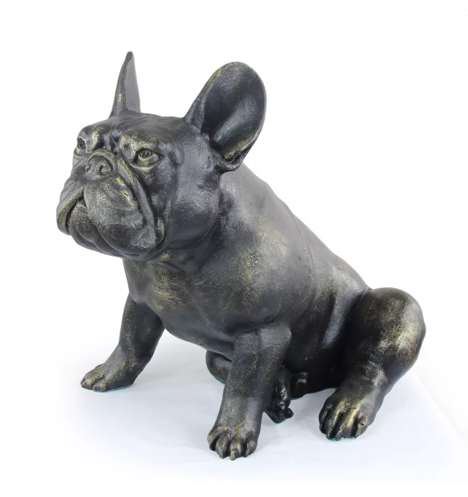 Bouledogue français II - Statue de chien à l'échelle 1:1, statue pour le jardin par Art-Dog