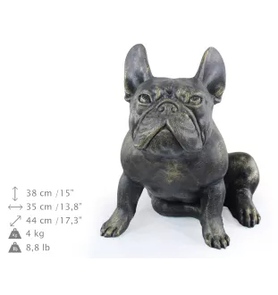 French Bulldog, Frenchie II - Life-size dog statue, 1:1 scale figure, statue for the garden by Art-Dog