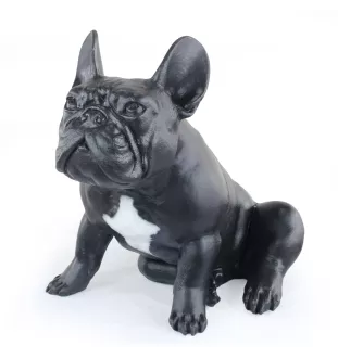Französische Bulldogge III - Lebensgroße Hundestatue, Figur im Maßstab 1:1, Statue für den Garten von Art-Dog
